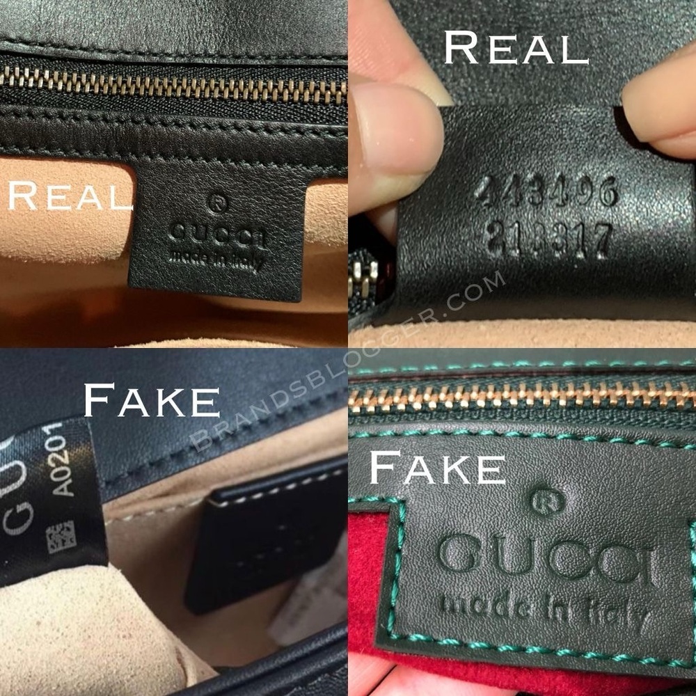 GUCCI GG monogram w/leather incl pouch very good cond Large vintage style - Picture 15 of 15